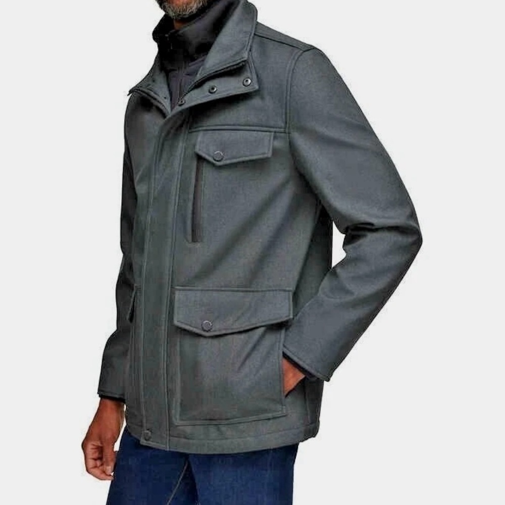 Andrew Marc Men's Gray Field Jacket - Picture 4 of 5